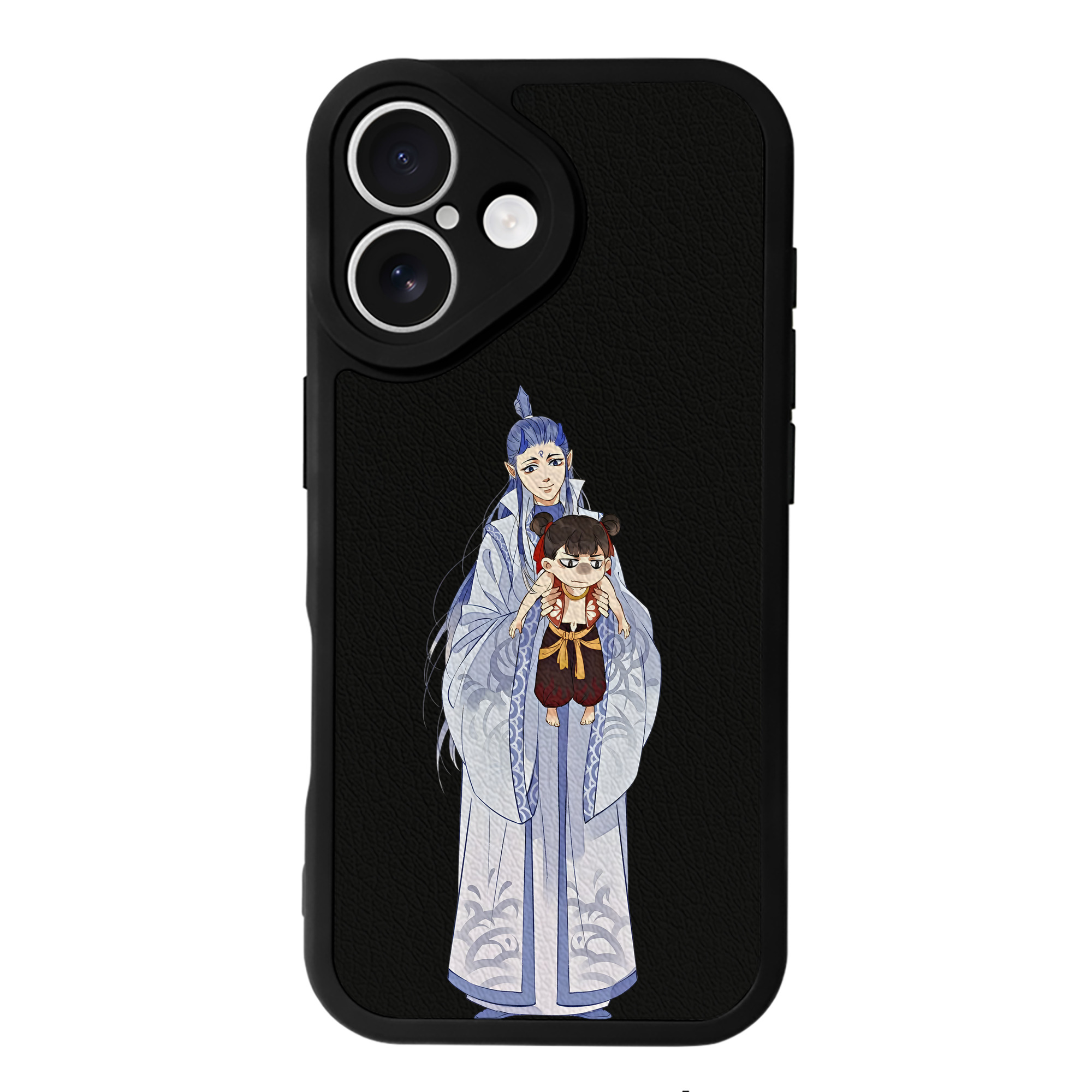 （画像用） Ne Zha 2 ナタ 魔童の大暴れ 【iPhone 16シリーズ対応】シリコンスマホケース（レザー調） 材質：シリコン